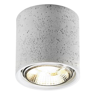 Faretto da superficie in cemento grigio, Ewald