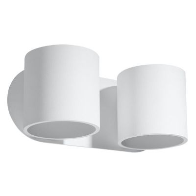Lampada da parete up down in alluminio bianca, Amely