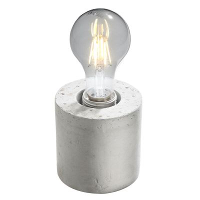 Lampada da tavolo in cemento grigia, Anela
