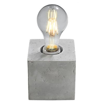 Lampada da tavolo in cemento grigia, Anniko