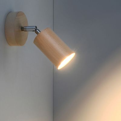 Faretto da parete in legno marrone, Fredrik
