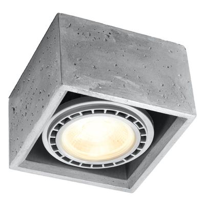 Faretto da superficie in cemento grigio, Alfons