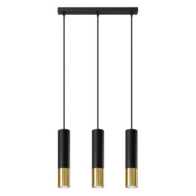 Lampada a sospensione in alluminio dorata, Hediye