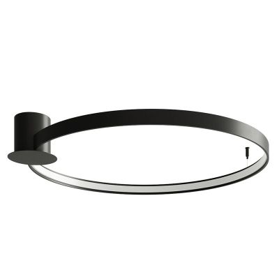 Plafoniera in alluminio nera, Ringo, 50W, 3000K LED