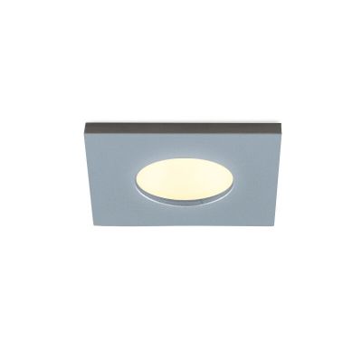 Faretto da incasso cromato quadrato Dico, IP65, dimmerabile