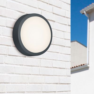 Lampada da esterno moderna antracite, Eva, 8,5W, 3000K LED, IP54