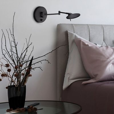 Applique da parete moderna nera, Sinbad, 8W, 3000K LED