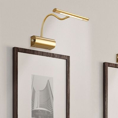 Lampada per quadri moderna in ottone, Eliza, 4W, 3000K LED