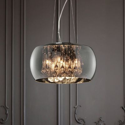 Lampada a sospensione moderna cromata, Capucine