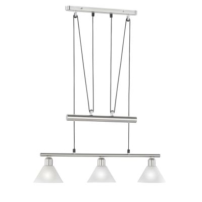 Lampada a sospensione classica in nichel, Portland