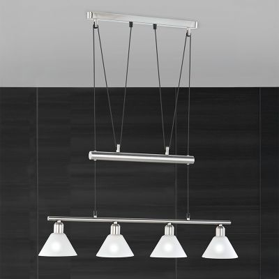 Lampada a sospensione classica in nichel, Portland
