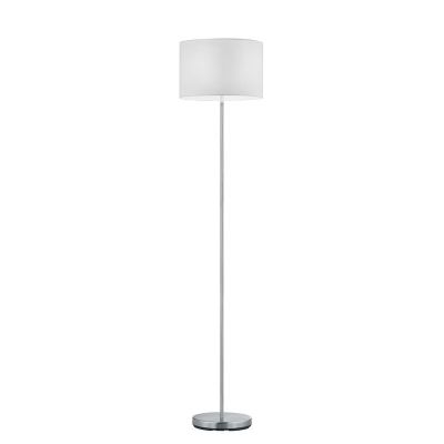 Lampada da terra in nichel metallo, Ledbury, con interruttore