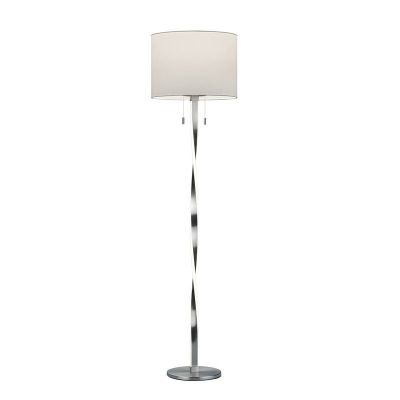Lampada da terra moderna in nichel, Ramten, 7W, 3000K LED, con interruttore