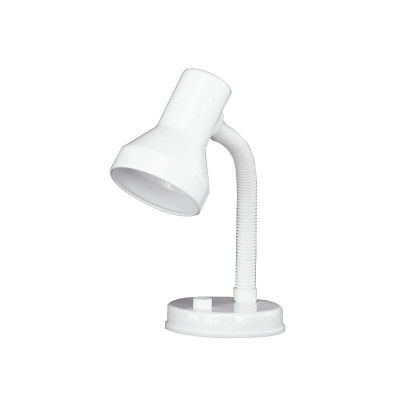 Lampada da scrivania bianca in plastica, Lagos, con interruttore