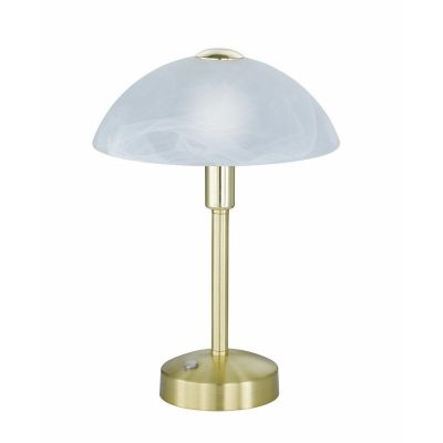 Lampada da banchiere classica in ottone, Notaris, 4W, 3000K LED, con interruttore