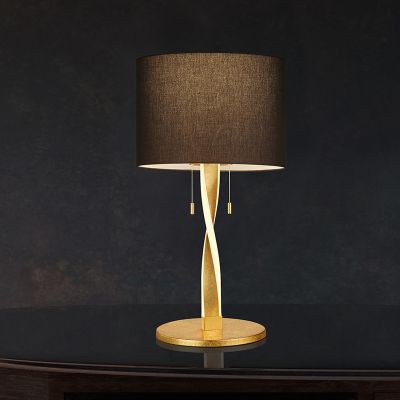 Lampada da tavolo moderna dorata, Ramten, 3W, 3000K LED, con interruttore a strappo