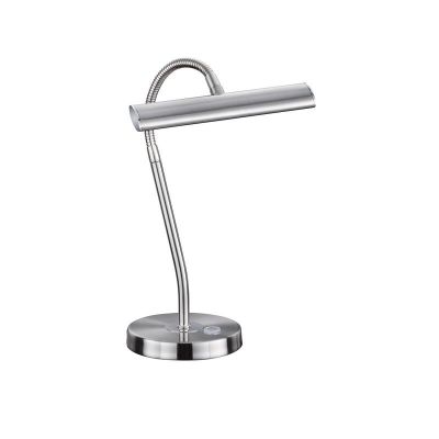 Lampada da tavolo moderna in nichel, Eliza, 4W, 3000K LED, con interruttore