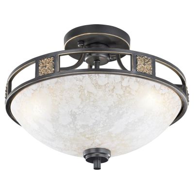 Lampada da soffitto classica color ruggine, Letchworth