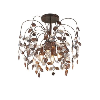 Lampada da soffitto color ruggine vintage, Charlotte