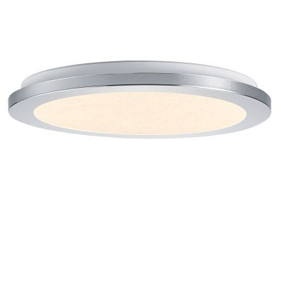 Plafoniera moderna cromata, Marie, 15W, 3000K LED, IP44