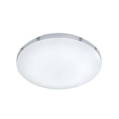 Lampada da soffitto da bagno cromata in plastica, Brunella, 18W, 3000K LED, IP44