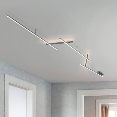 Plafoniera design in nichel, Kandla, 6W, 3000K LED
