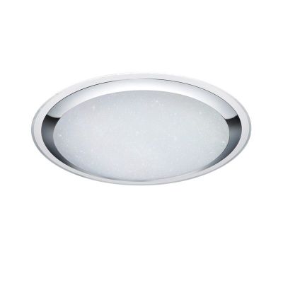 Plafoniera moderna bianca, Romain, 95W, bianco regolabile tra caldo e freddo LED, con telecomando