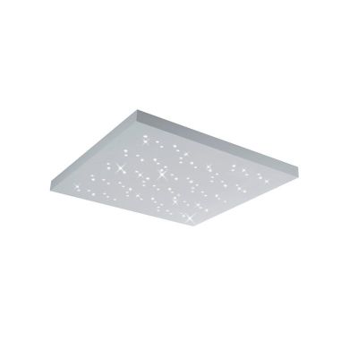 Plafoniera moderna bianca, Jernved, 36W, bianco regolabile tra caldo e freddo LED, con telecomando