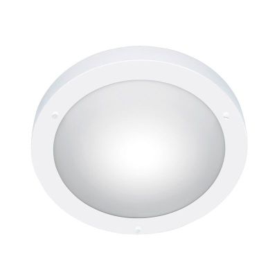 Lampada da soffitto da bagno bianca in vetro, Hadleigh, IP44
