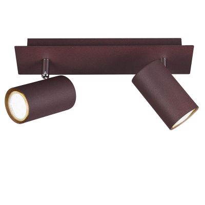 Faretto da soffitto moderno color ruggine, Kaso