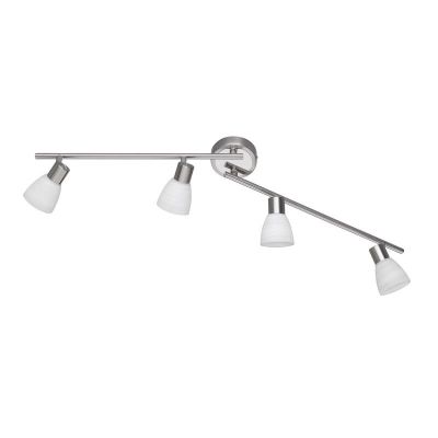 Faretto da soffitto in nichel in vetro, Edwin