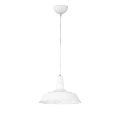Lampada a sospensione industriale bianca, Yanaisha