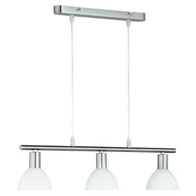 Lampada a sospensione in nichel in vetro, Babette