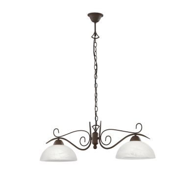 Lampada a sospensione classica bianca, Jared