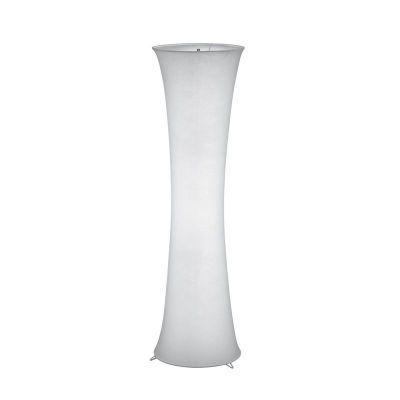 Lampada da terra bianca metallo, Vivy, con interruttore