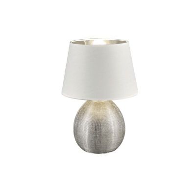 Lampada da tavolo in ceramica argenta, Yet, con interruttore