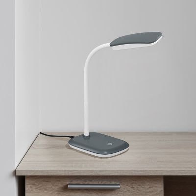 Lampada da scrivania moderna grigia, Charlot, 3,5W, 3000K LED, con interruttore