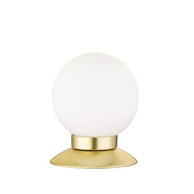 Lampada da tavolo moderna in ottone, Nolan, 3W, 3000K LED, con interruttore