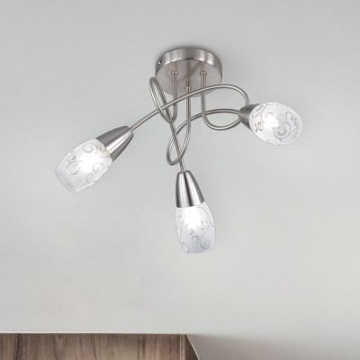 Plafoniera classica in nichel, Venya