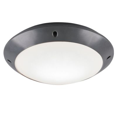 Plafoniera moderna antracite, Gandrup, IP54