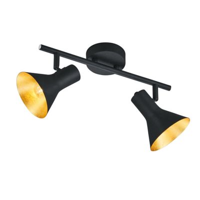 Faretto da soffitto industriale dorato, Verena