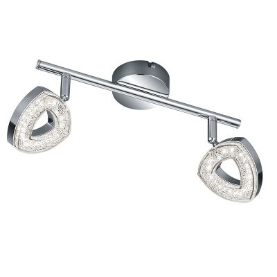 Applique da parete moderna cromata, Vayannah, 4,5W, 3000K LED