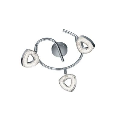 Applique da parete moderna cromata, Vayannah, 4,5W, 3000K LED
