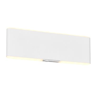 Lampada da parete up down moderna bianca, Zwier, 2W, bianco regolabile tra caldo e freddo LED, con interruttore