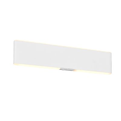 Lampada da parete up down moderna bianca, Zwier, 3W, bianco regolabile tra caldo e freddo LED, con interruttore