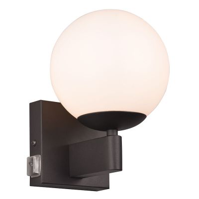 Applique per bagno moderna nera, Eray, IP44
