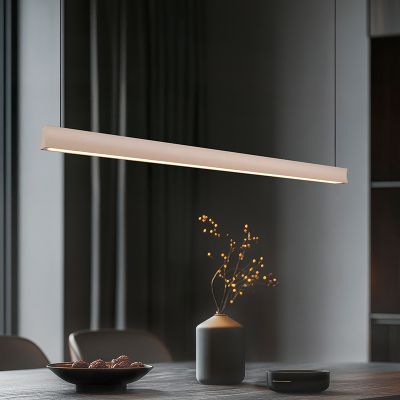 Lampada a sospensione moderna beige, Wishal, 29W, white switch LED, dimmer in 3 fasi