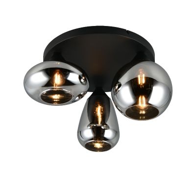 Lampada da soffitto design nera, Ervin