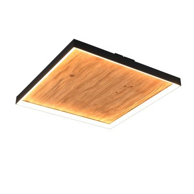 Plafoniera legno design, Tanneke, 41W, 3000K LED, dimmer in 3 fasi