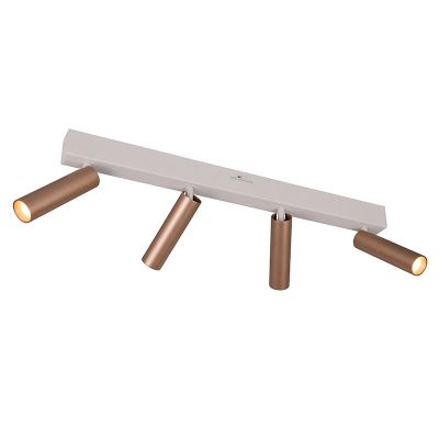 Faretto da soffitto moderno marrone, Smail, 5,5W, white switch LED, dimmer in 3 fasi